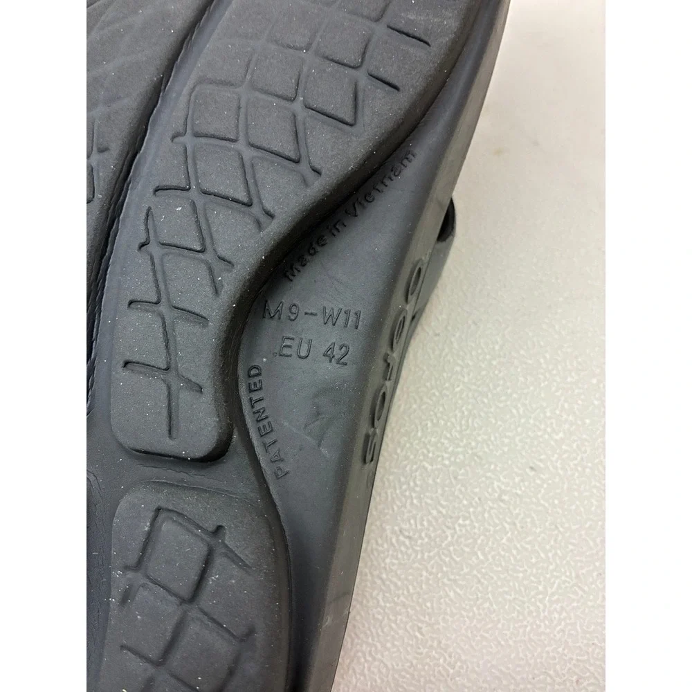 Oofos OOriginal Sport Recovery Sandals Black Graphite Mens 9 Womens 11 EU 42